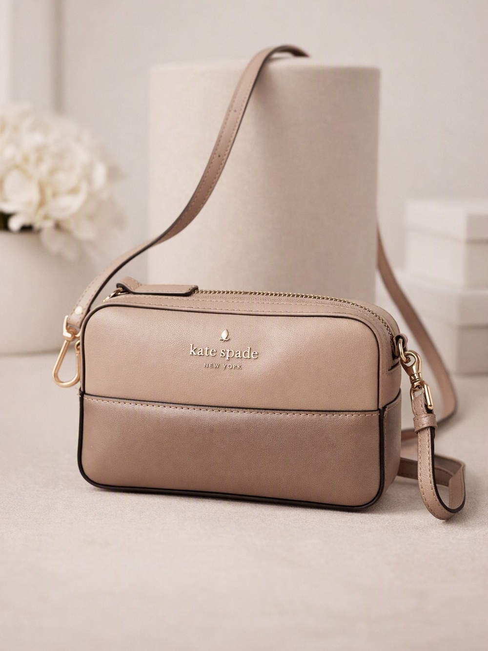 kate spade New York Taupe Crossbody Bag